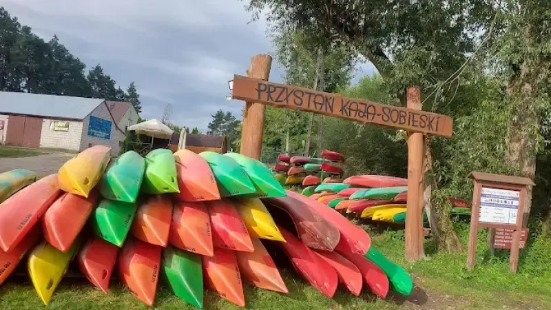 Przystań nad Wkrą KAJA-SOBIESKI, wypożyczalnia kajaków