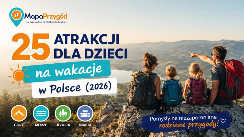 25 atrakcji dla dzieci na wakacje w Polsce (2026)