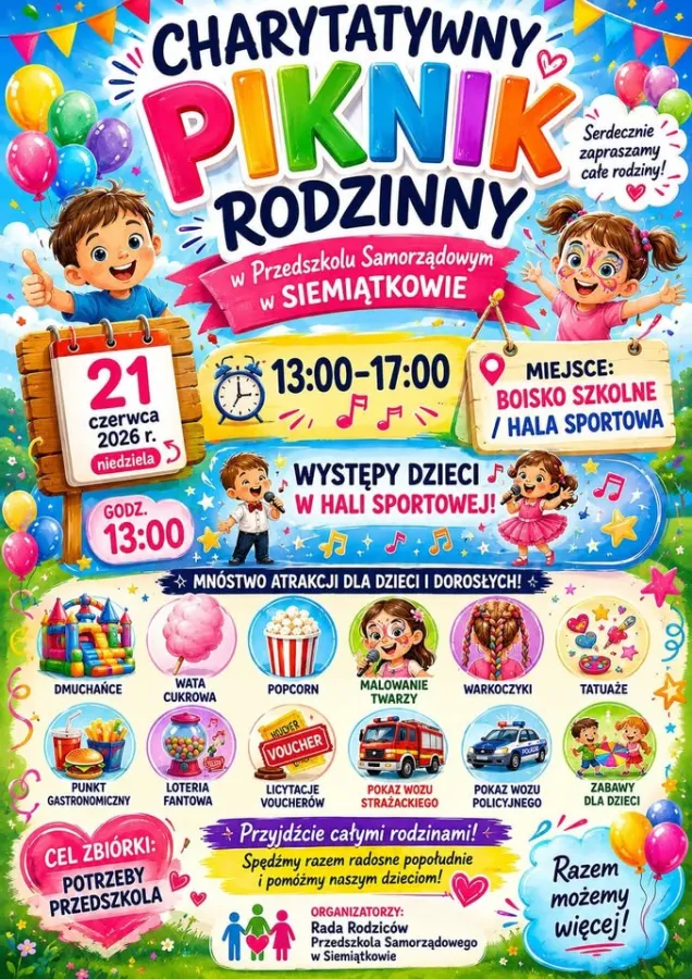 Charytatywny Piknik Rodzinny w Siemiątkowie