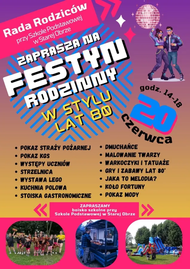 Festyn Rodzinny w stylu lat 80.