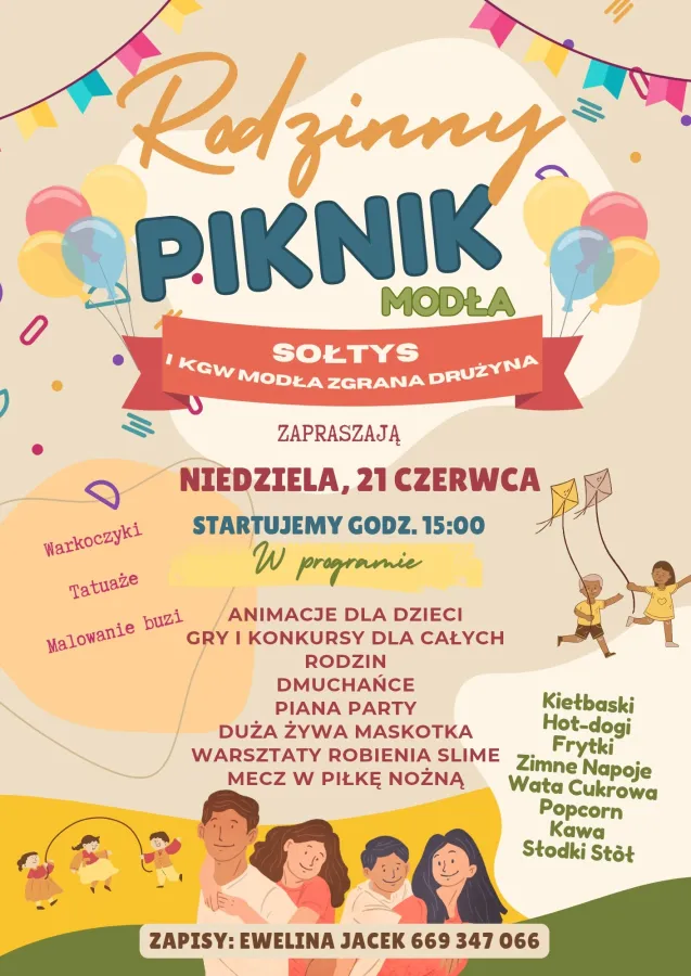 Piknik rodzinny wsi Modła