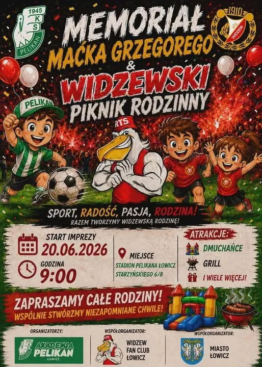 Memoriał Maćka Grzegorego & Widzewski Piknik Rodzinny!