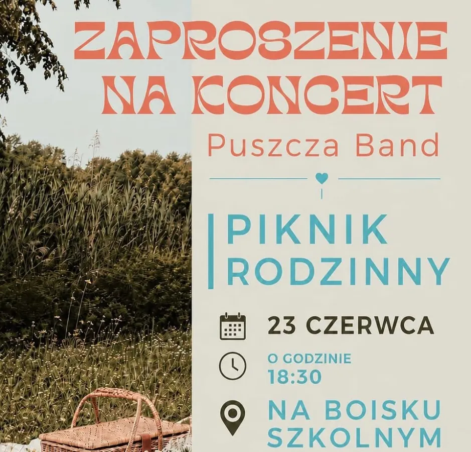 Koncert zespołu Puszcza Band i piknik Rodzinny