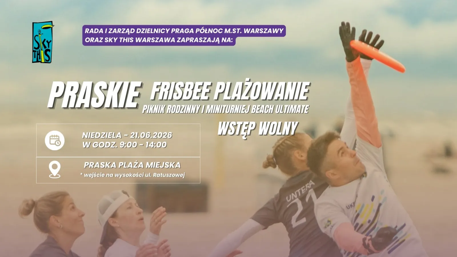 Praskie Frisbee Plażowanie - piknik rodzinny i miniturniej beach ultimate
