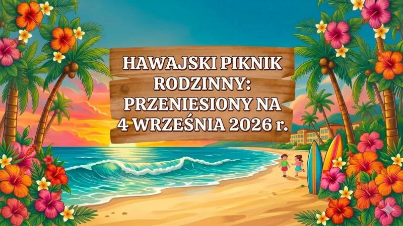 Hawajski Piknik Rodzinny i Festyn z Wodzirejem Adamsem! 🌴🌺